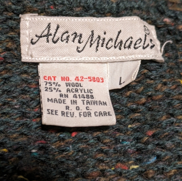 VTG Alan Michaels Wool Blend Sweater - Picture 4 of 15